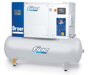 Fiac Rotary Screw Air Compressor with Refrigerated Dryer 10HP 270 Litre 415V