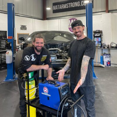 Machine Shop repairs Mat Armstrong's car using R-Tech Welders